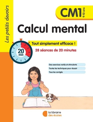 Calcul mental CM1, 9-10 ans : 28 séances de 20 minutes - Vincent Fontaine