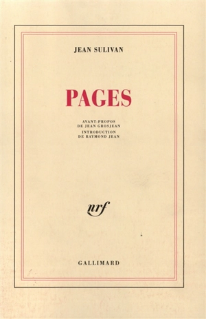 Pages - Jean Sulivan