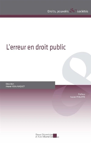 L'erreur en droit public