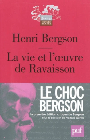 La vie et l'oeuvre de Ravaisson - Henri Bergson