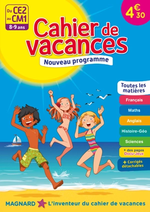 Cahier de vacances du CE2 au CM1, 8-9 ans : toutes les matières : nouveau programme - Maguy Bilheran