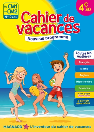 Cahier de vacances du CM1 au CM2, 9-10 ans : toutes les matières : nouveau programme - Alain Charles