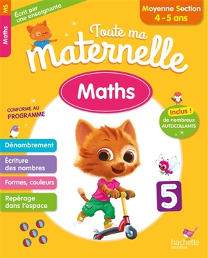 Toute ma maternelle : maths, moyenne section, 4-5 ans : conforme au programme - Caroline Marcel