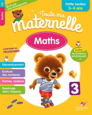 Toute ma maternelle : maths, petite section, 3-4 ans : conforme au programme - Caroline Marcel