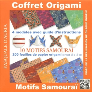 Coffret origami motifs samouraï : 10 motifs samouraï : 4 modèles avec guide d'instructions - Pasquale D'Auria