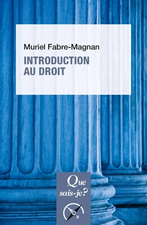 Introduction au droit - Muriel Fabre-Magnan