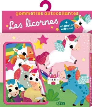 Les licornes : gommettes autocollantes - Dania Florino