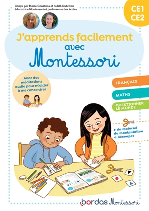 J'apprends facilement avec Montessori CE1, CE2 : français, maths, questionner le monde - Marie Constans