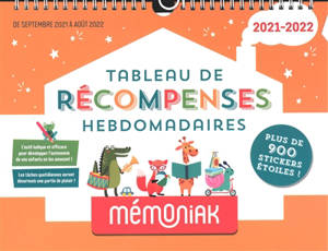 Tableau de récompenses hebdomadaires Mémoniak 2021-2022 : de septembre ...