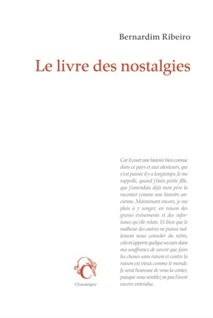 Le livre des nostalgies - Bernardim Ribeiro