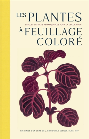 Les plantes à feuillage coloré : histoire, description, culture, emploi des espèces les plus remarquables pour la décoration des parcs, jardins, serres, appartements - Edward Joseph Lowe