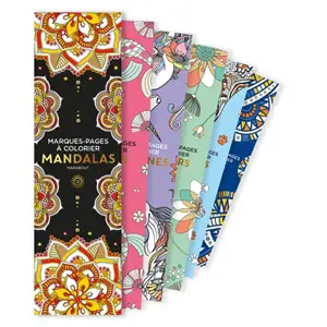 Mandalas : marques-pages à colorier