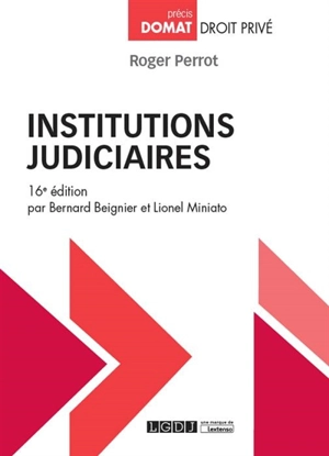 Institutions judiciaires - Roger Perrot