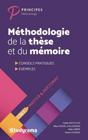 Méthodologie de la thèse et du mémoire