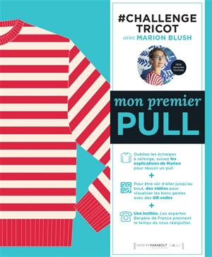 #challenge tricot : mon premier pull : oubliez les écharpes à rallonge, tricotez un pull ! - Marion Blush