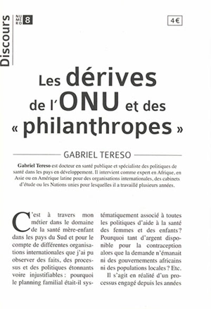 Les dérives de l'ONU et des philanthropes - Gabriel Tereso