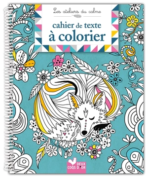 Cahier de texte à colorier