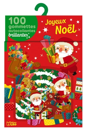 Joyeux Noël : 100 gommettes autocollantes brillantes - Charlie Pop