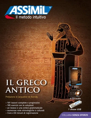 Il greco antico : superpack : 1 libro + 4 CD audio + 1 chiave USB - Jean-Pierre Guglielmi