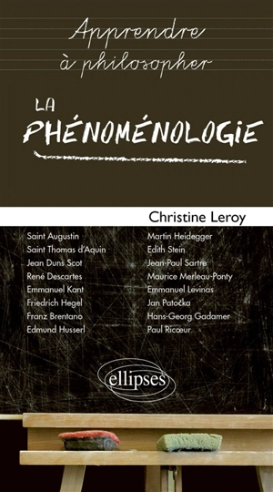 La phénoménologie - Christine Leroy