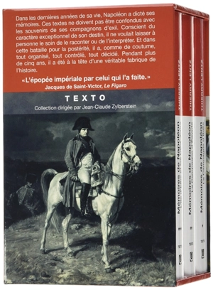 Mémoires de Napoléon : coffret 3 volumes - Napoléon 1er