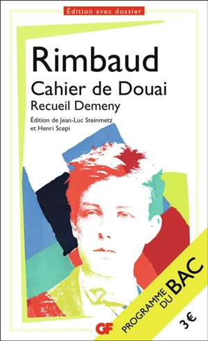 Cahier de Douai : recueil Demeny - Arthur Rimbaud