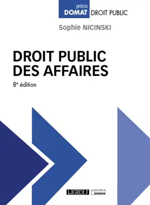 Droit public des affaires - Sophie Nicinski