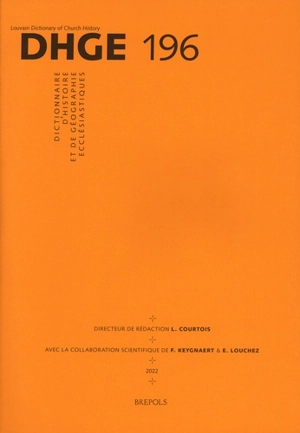 Dictionnaire d'histoire et de géographie ecclésiastiques. Vol. 33. Fascicule 196