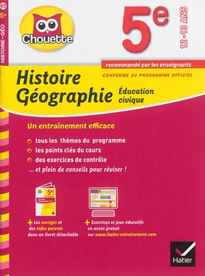 Histoire géographie, éducation civique 5e : 12-13 ans : conforme au programme officiel - Cécile Gaillard