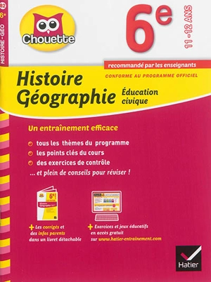 Histoire géographie, éducation civique 6e : 11-12 ans : conforme au programme officiel - Cécile Gaillard