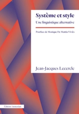 Système et style : une linguistique alternative - Jean-Jacques Lecercle