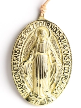 Médaillon berceau Vierge Miraculeuse bronze - Partant