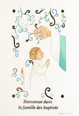 Image baptême « Bienvenue dans la famille des baptisés » fille - La Commanderie