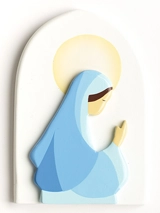 Cadre enfant Marie en prière - La ronde des couleurs