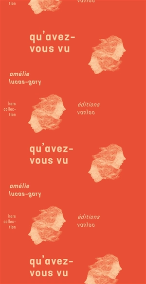 Qu'avez-vous vu ? - Amélie Lucas-Gary