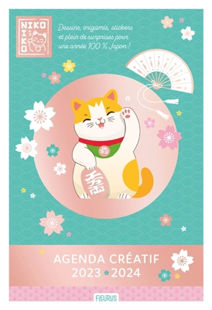 Agenda créatif 2023-2024 : Niko-Niko : dessins, origamis, stickers et plein de surprises pour une année 100 % Japon ! - Mayumi Jezewski