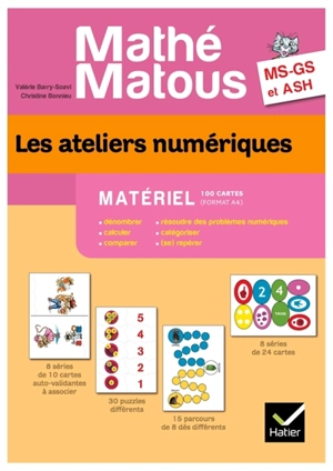 Les ateliers numériques, MS, GS, ASH : matériel - Valérie Barry