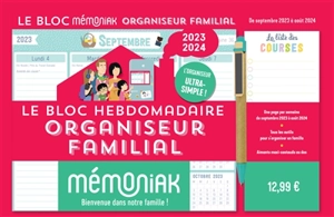 Le bloc hebdomadaire organiseur familial Mémoniak 2024 - Nesk