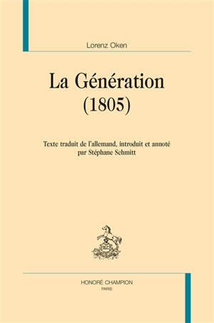 La génération (1805) - Lorenz Oken