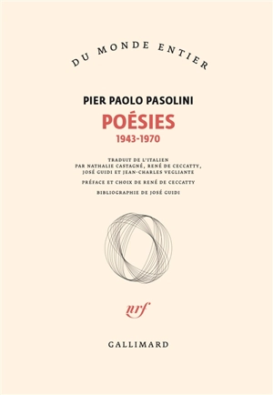 Poésies : 1943-1970 - Pier Paolo Pasolini