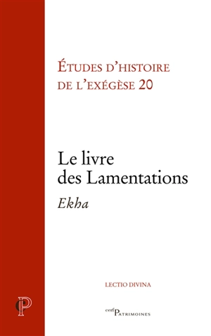 Le livre des Lamentations : ekha