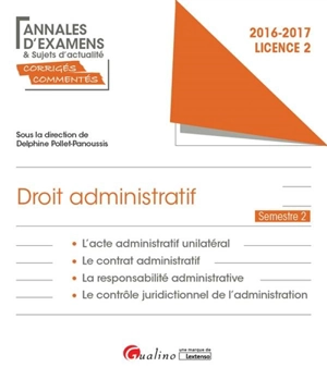 Droit administratif : licence 2 semestre 2 : 2016-2017