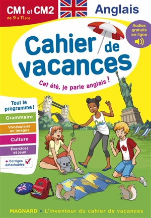 Cahier de vacances CM1 et CM2, de 9 à 11 ans : anglais : tout le programme ! - Sophie Boudin