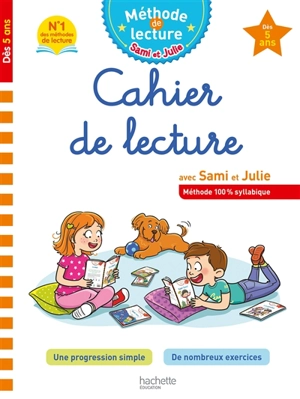 Cahier de lecture avec Sami et Julie : méthode 100 % syllabique : dès 5 ans - Adeline Cecconello