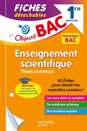 Enseignement scientifique 1re générale : fiches détachables - Pierre Binz