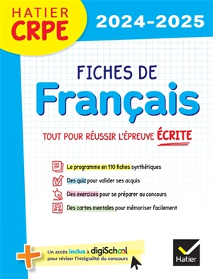 Fiches de français : tout pour réussir l'épreuve écrite : 2024-2025 - Micheline Cellier