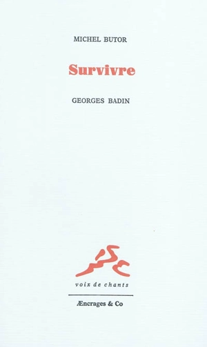 Survivre - Michel Butor