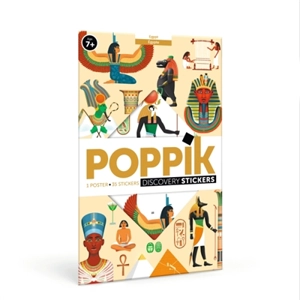 Poppik Egypte : 1 poster + 35 stickers repositionnables - Poppik
