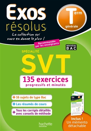 SVT spécialité, terminale générale : 135 exercices progressifs et minutés : nouveau bac - Pierre Binz