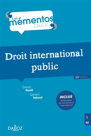 Droit international public - David Ruzié